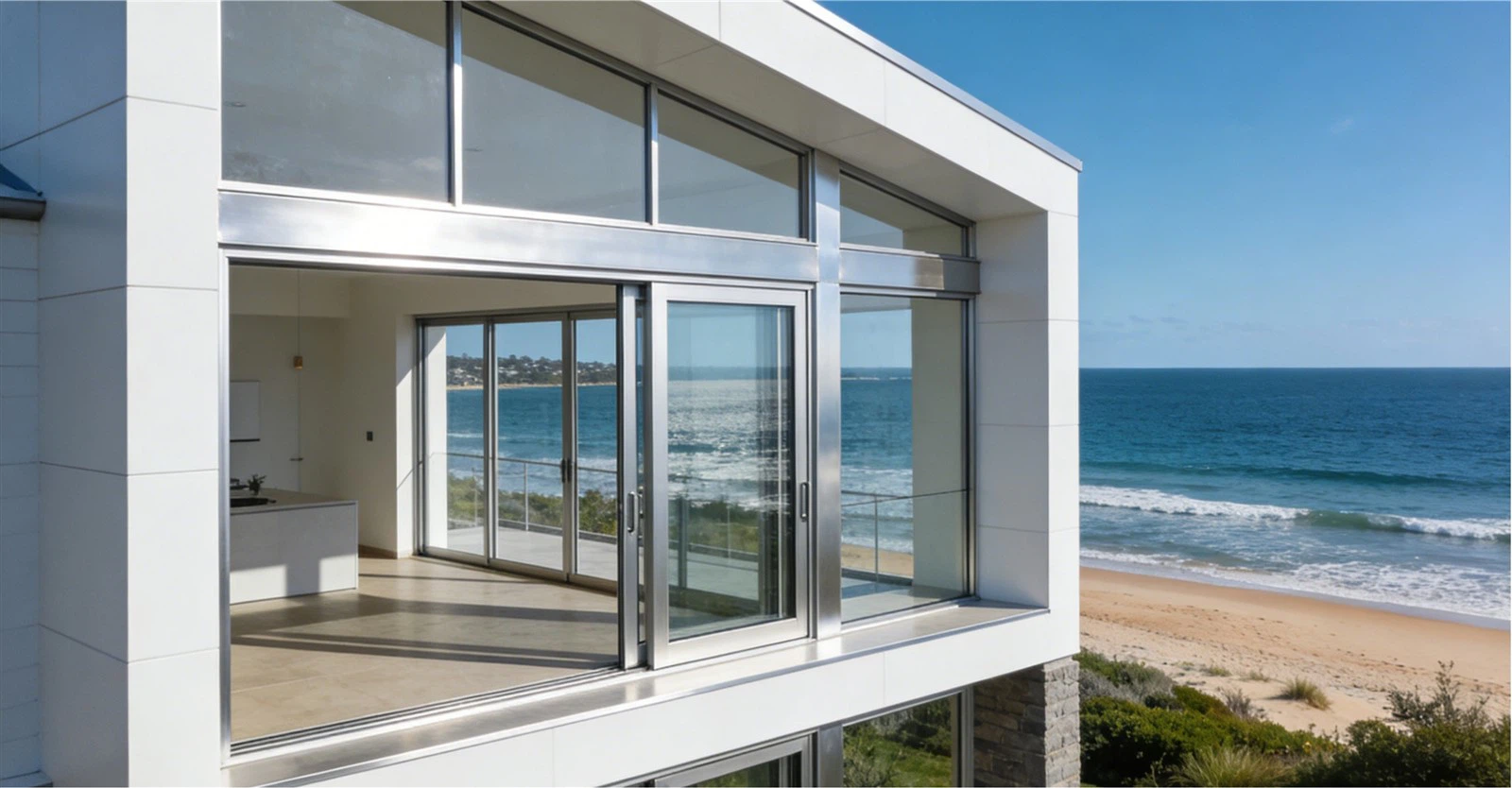 coastal residential architecture with aluminium window systems in Australia coastal residential architecture with aluminium window systems in Australia