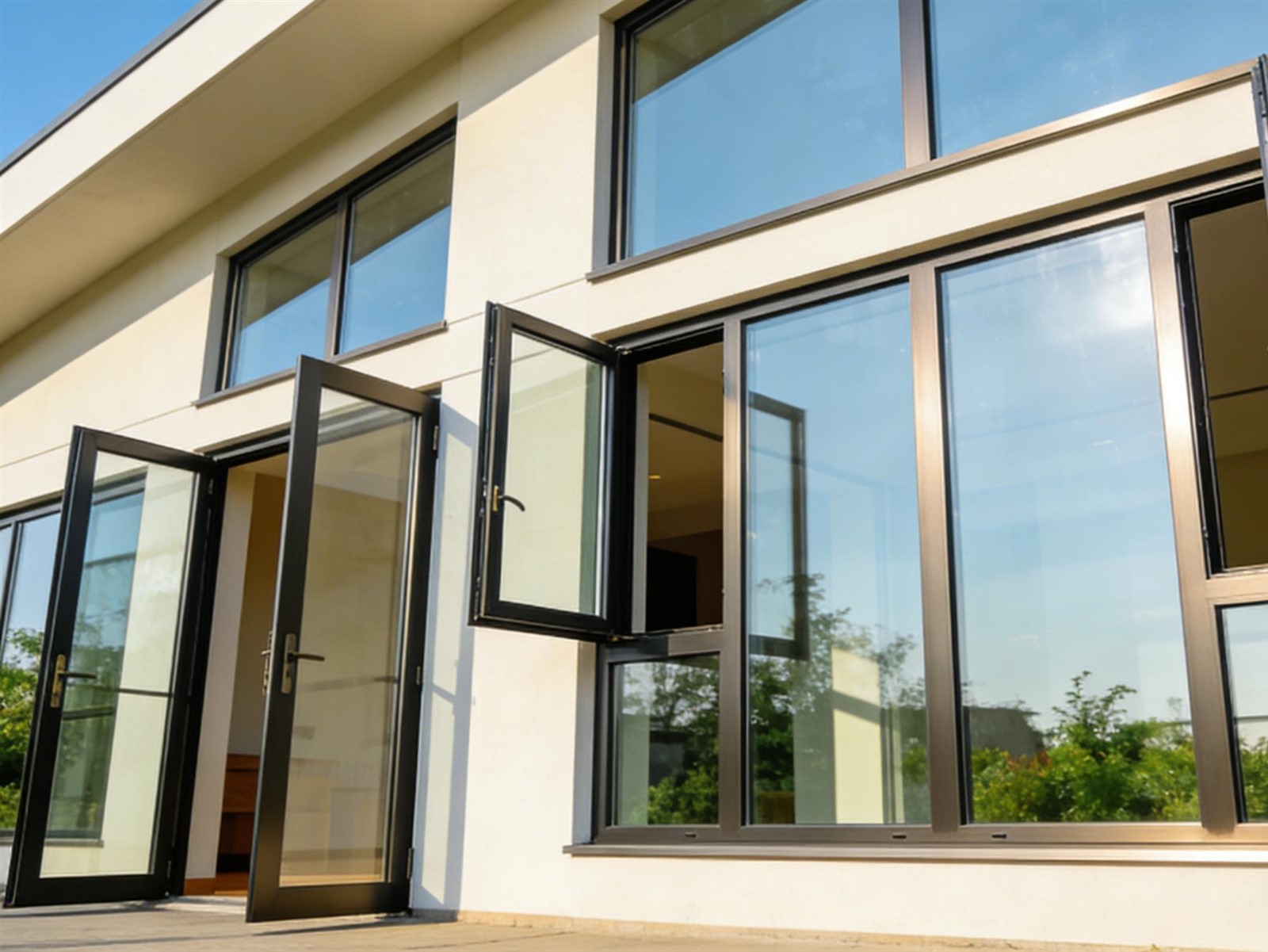 Thermal break aluminium door system improving energy performance Thermal break aluminium door system improving energy performance